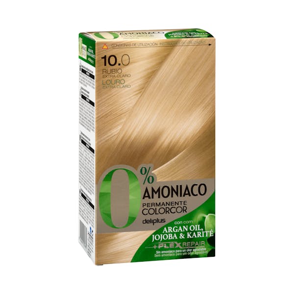 Coloración permanente 0% amoníaco 10.0 rubio extra claro Colorcor