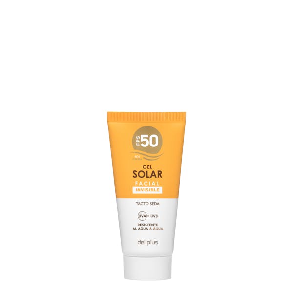 Gel protección solar facial Deliplus FPS 50+