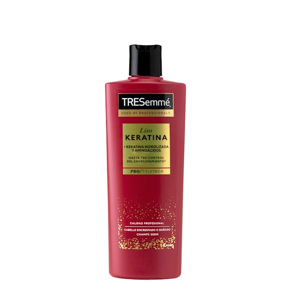 Champú Liso Keratina TRESemmé cabello encrespado o dañado