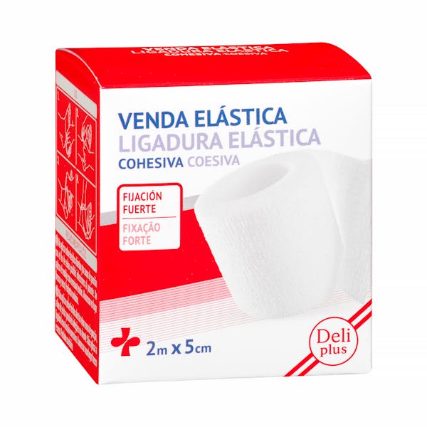 Venda elástica cohesiva Deliplus fijación fuerte