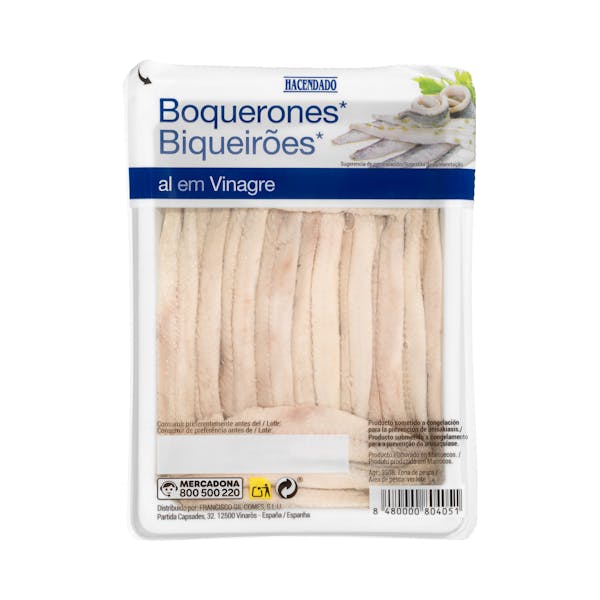Boquerones en vinagre Hacendado en aceite de girasol