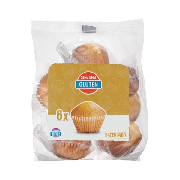 Magdalenas sin gluten Hacendado