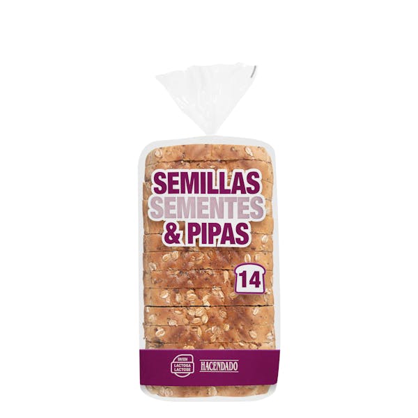 Pan de molde semillas y pipas de calabaza Hacendado