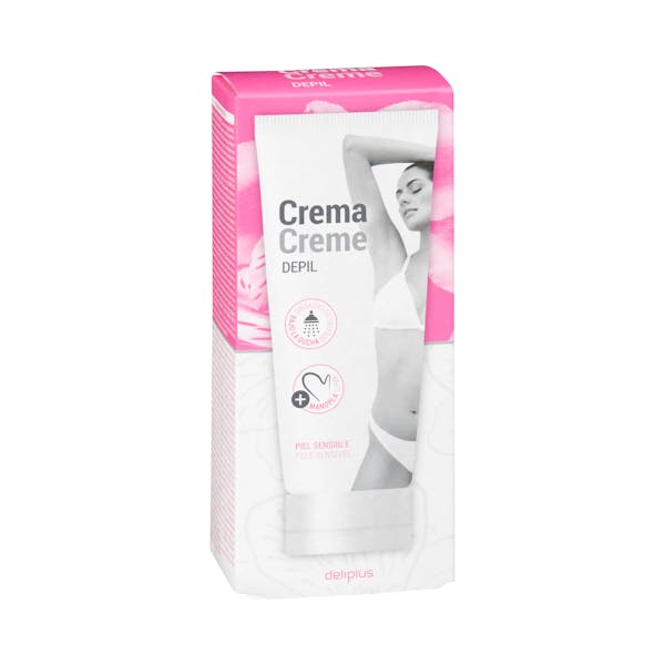 Crema depilatoria mujer para el cuerpo Deliplus piel sensible