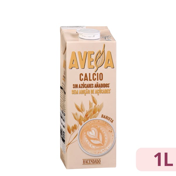 Bebida de avena con calcio sin azúcares añadidos Hacendado
