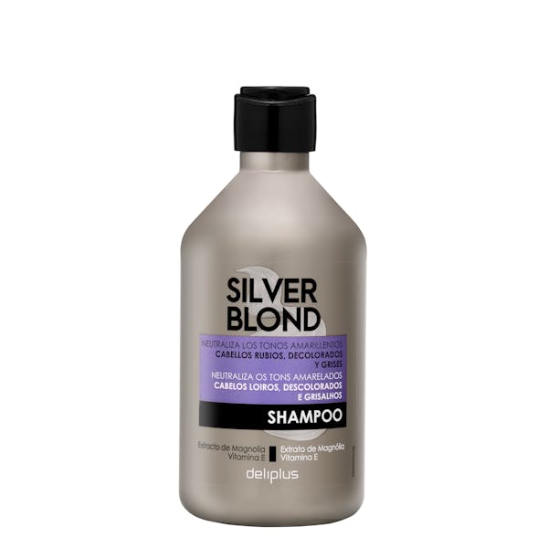 Champú Silver Blond Deliplus cabello rubio, decolorado y grises,