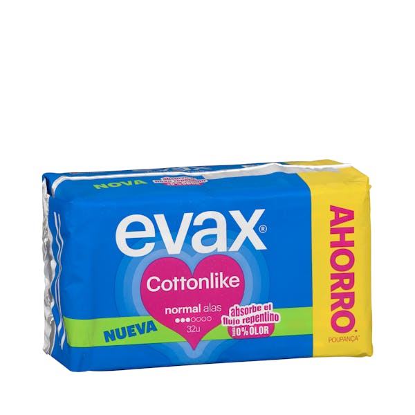 Compresa normal Evax Cottonlike con alas