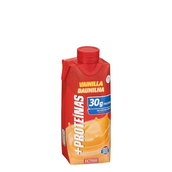 Batido lácteo sabor vainilla +Proteínas Hacendado 30 g proteínas