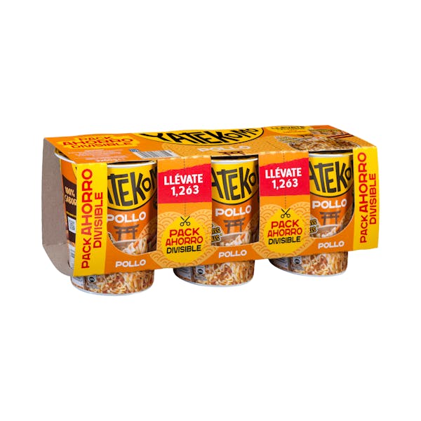 Fideos orientales Yatekomo sabor pollo Gallina Blanca